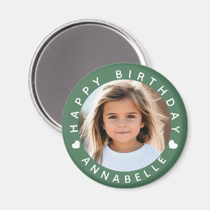 Imán Fotos y distintivos de nombre de cumpleaños felice