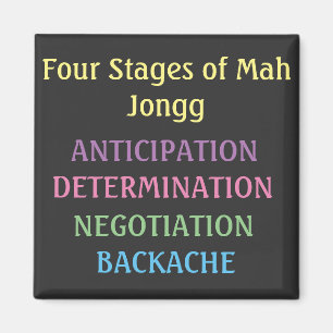 Imán Four Stages of Mah Jongg Magnet