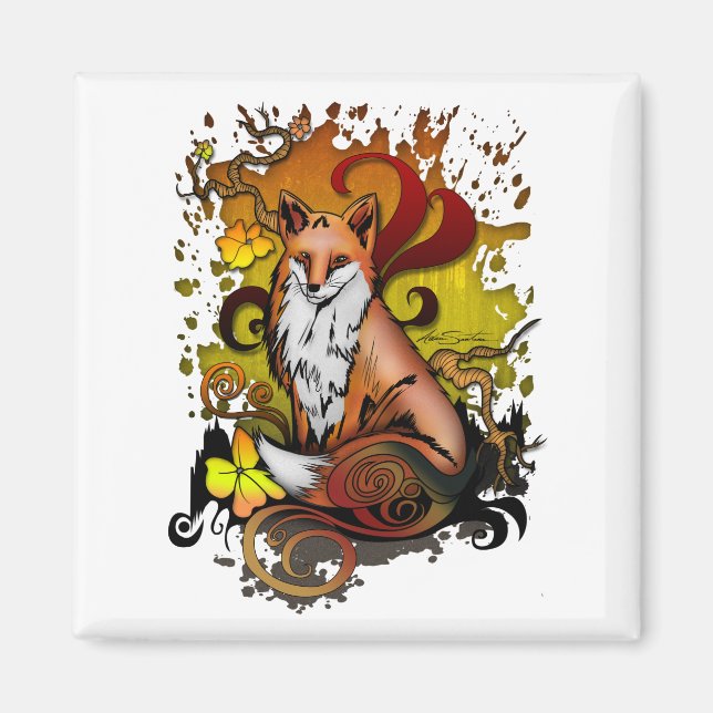 Imán Fox al aire libre (Frente)