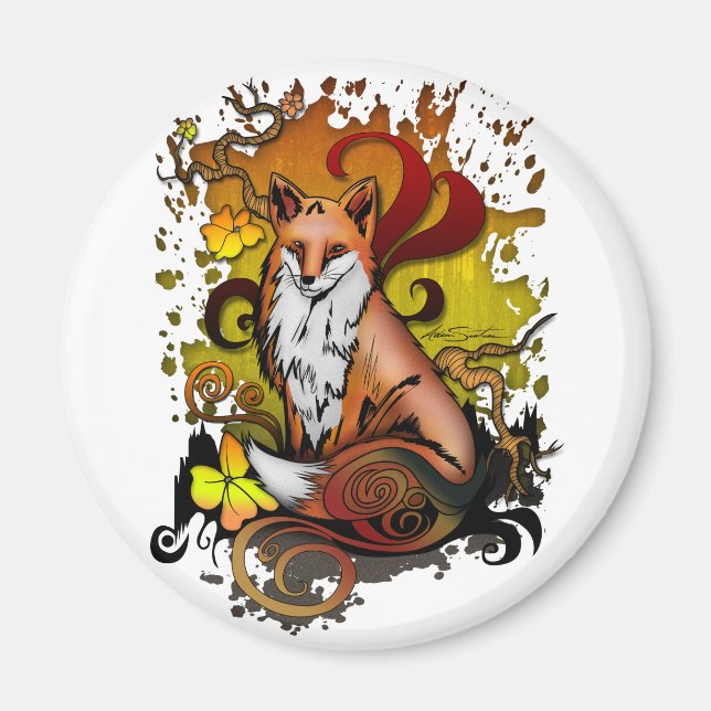 Imán Fox al aire libre (Frente)