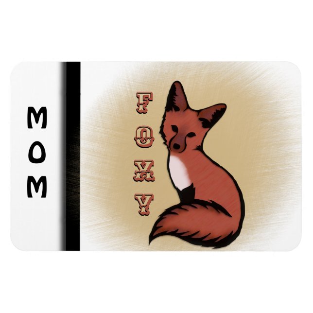 Imán Fox astuto rojo hermoso (Horizontal)