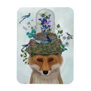 Imán Fox con mariposa Bell Jar