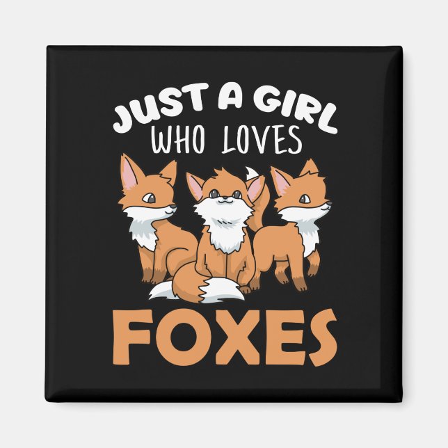 Imán Fox Gifts Women Fox Gifts Chicas Fox Lover Fox (Frente)