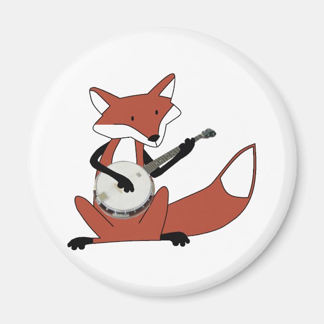 Imán Fox jugando al banjo (Frente)