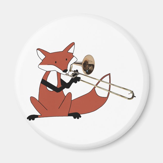 Imán Fox jugando al trombón (Frente)