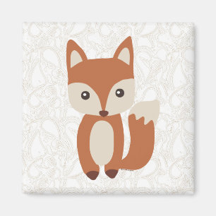 Imán Fox lindo del bebé