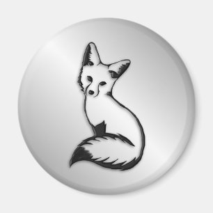 Imán Fox plateado