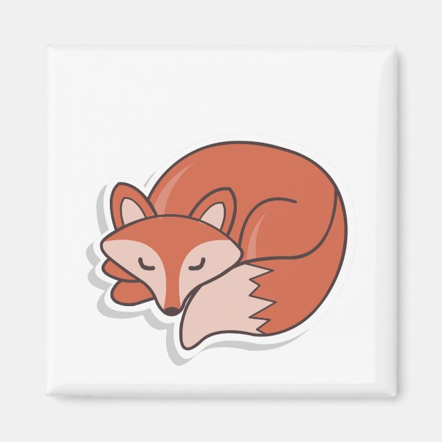 Imán Fox Sleeping (Frente)