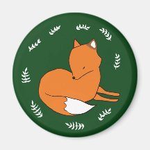 Fox Standard, 5,7 Cm Redondo Magnet