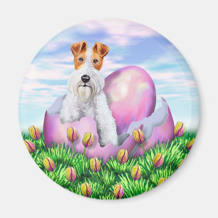 Imán Fox terrier Pascua del alambre