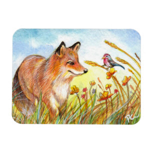 Imán Fox Y Bird En El Campo