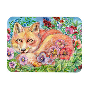 Imán Fox y Pansies