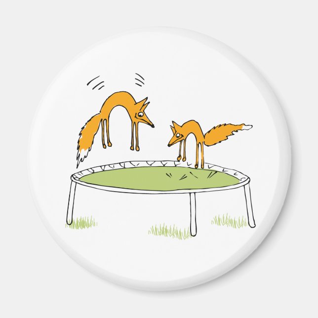 Imán Foxes de Trampoline (Frente)
