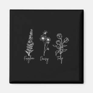 Imán Foxglove Daisy Tulip sutilmente anti Trump Liberal