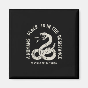Imán Foxtrot Delta Tango Resistir Anti Trump Serpiente