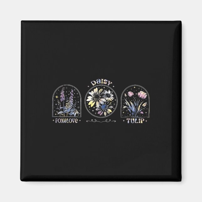 Imán Foxtrots Delta Tangos Funny Flower Boho (Frente)