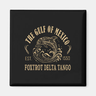 Imán Foxtrots Deltas Tangos Retro Vintag Del Golfo De M