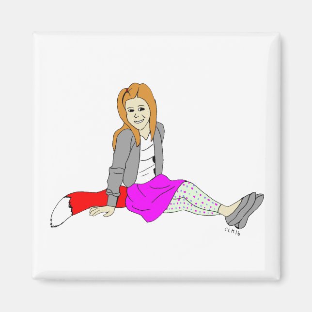 imán foxy chica (Frente)