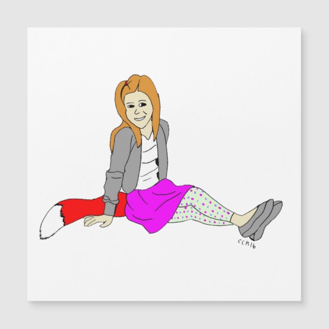 imán foxy chica (Anverso)