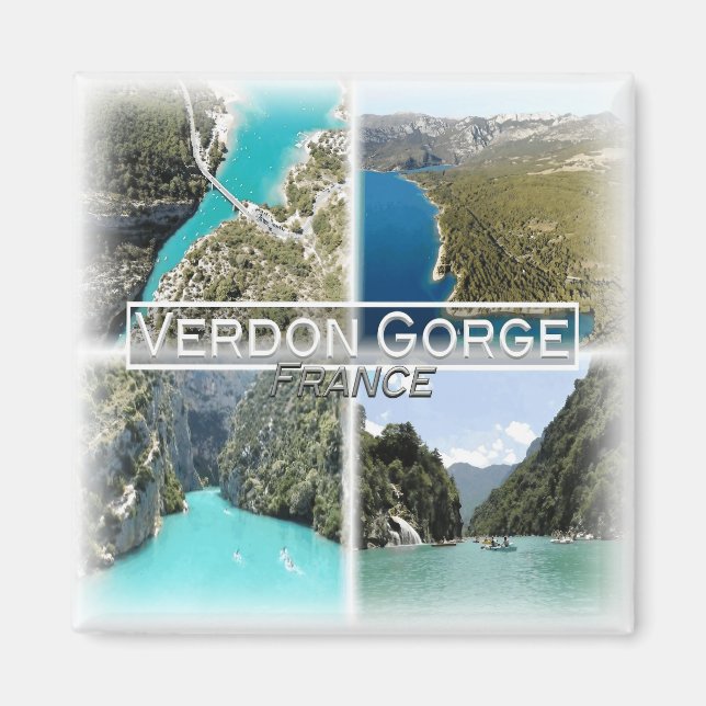Imán FR0112 Europa, Francia, Provenza, Verdon Gorge, (Frente)