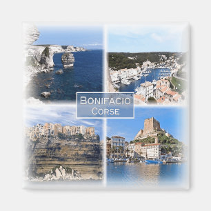 Imán FR0118 Europa, Francia, Córcega, Bonifacio, Fridge