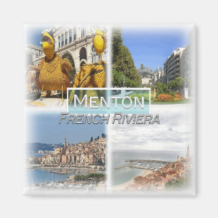 Imán FR0129 Europa, Francia, Menton, Fridge