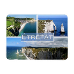 Imán FR Francia - Normandía - Etretat - Los acantilado