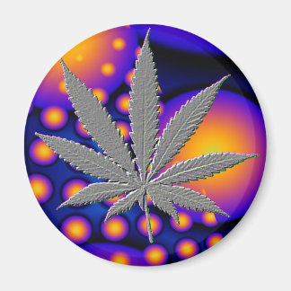 Imán Fractal2s con hoja de olla en relieve