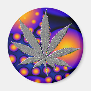 Imán Fractal2s con la hoja embosed del pote