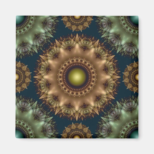 Imán Fractal brillante brillante decoración ornamental (Frente)