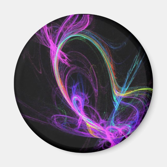 Imán Fractal Eléctrico Rosa (Frente)