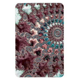 Imán Fractal espiral bohemiana ecléctica retro Groovy