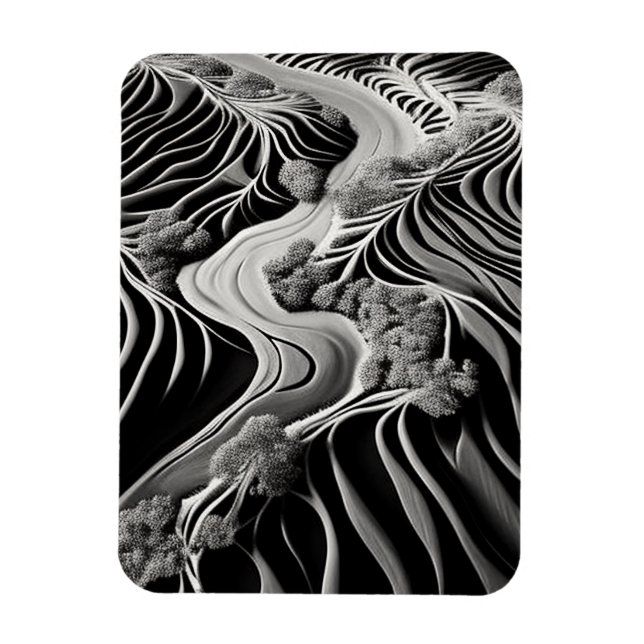 Imán Fractal Flow (Vertical)
