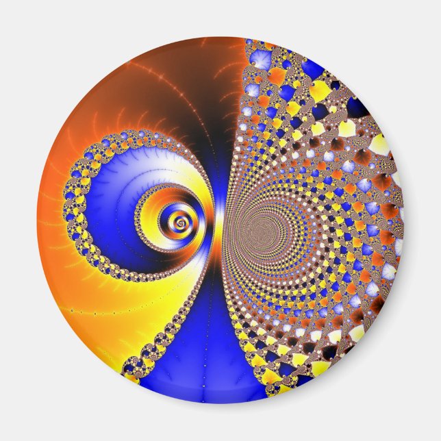 Imán Fractal macho de manzana mandelbrot set (Frente)