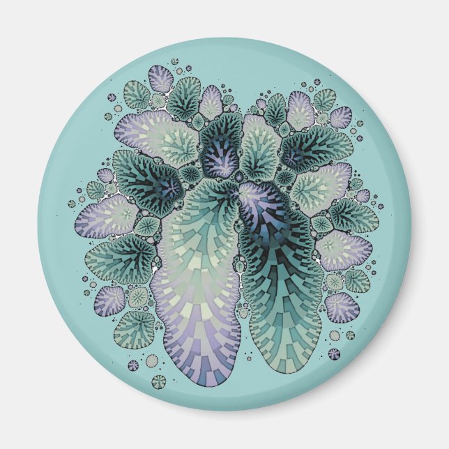 Imán Fractal Petals (Frente)