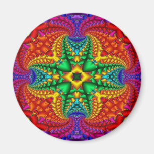 Imán Fractal psicodélico del arco iris