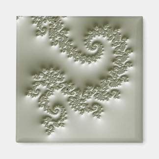 Imán Fractal verde pálido