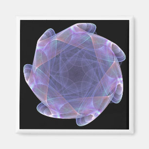 Imán fractal violeta