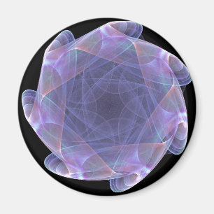 Imán fractal violeta