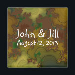 Imán Fractales Camo Boda Favor Magnet<br><div class="desc">Este Camo Fractals Wedding Favor Magnet presenta mi diseño fractal de arte digital y es perfecto para Bodas de Camo,  Bodas de Campo o Bodas de Redneck!</div>