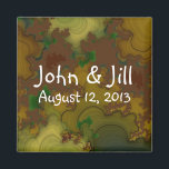 Imán Fractales Camo Boda Favor Magnet<br><div class="desc">Este Camo Fractals Wedding Favor Magnet presenta mi diseño fractal de arte digital y es perfecto para Bodas de Camo,  Bodas de Campo o Bodas de Redneck!</div>