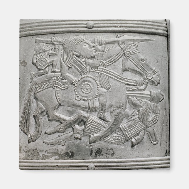 Imán Fragmento de casco, de Sutton Hoo Treasure (Frente)