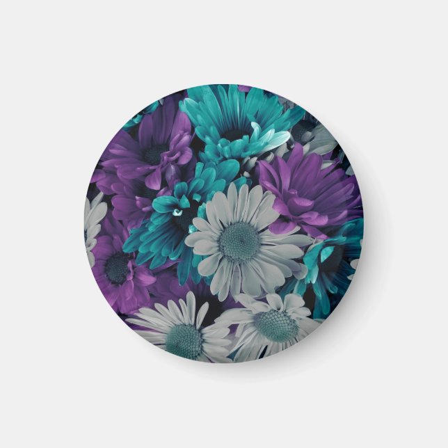 Imán Fragmento morado y azul (Frente)