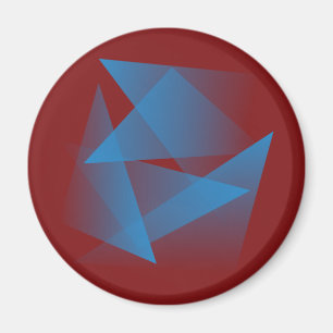 Imán Fragmentos azules flotantes