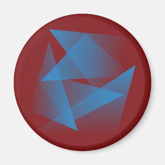 Imán Fragmentos azules flotantes (Frente)