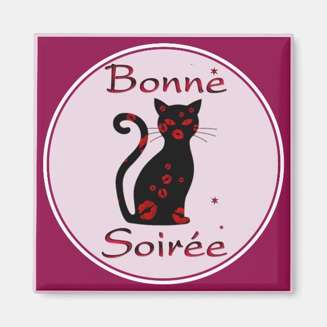 Imán Francés: Bonne Soiree Magnet (Frente)