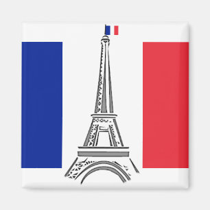 Imán francés de París de la torre Eiffel de la