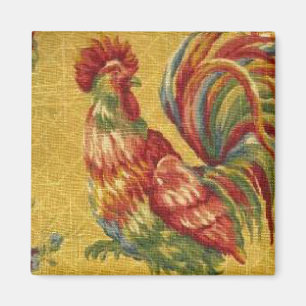 Imán francés del refrigerador del gallo del oro