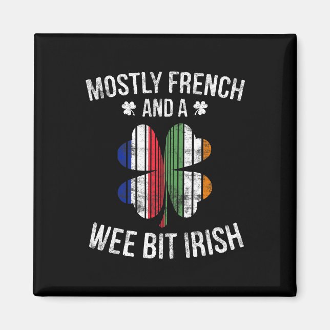 Imán Francés Wee Bit Irlandés Diversión Francia Regalos (Frente)