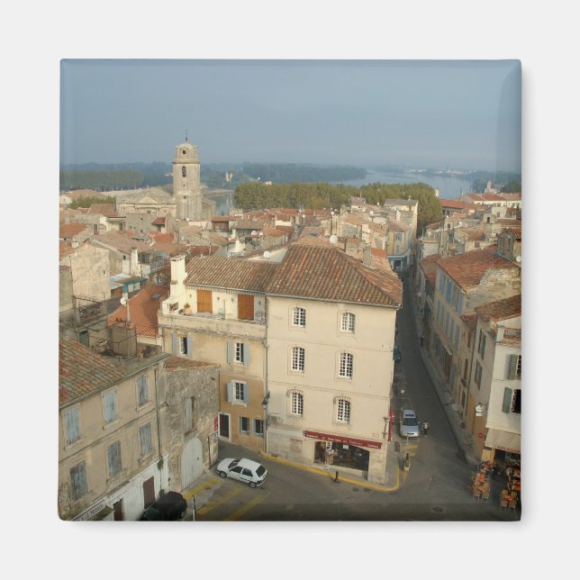 Imán Francia, Arles, Provenza, vistas a la ciudad desde (Frente)